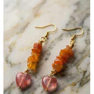 Aretes Chips de piedras naturales