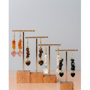 Aretes Chips de piedras naturales